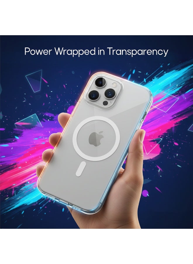 Aztech Original iPhone 16 Pro Max Case with Camera Control Cover TPU Hybrid Series Clear Design with Military Grade Drop Protection Shock Absorbing Air Guard Corners MagSafe Compatible Transparent Back Raised Camera and Screen Edges Slim Lightweight Protective iPhone 16 Pro Max Case - Image 2